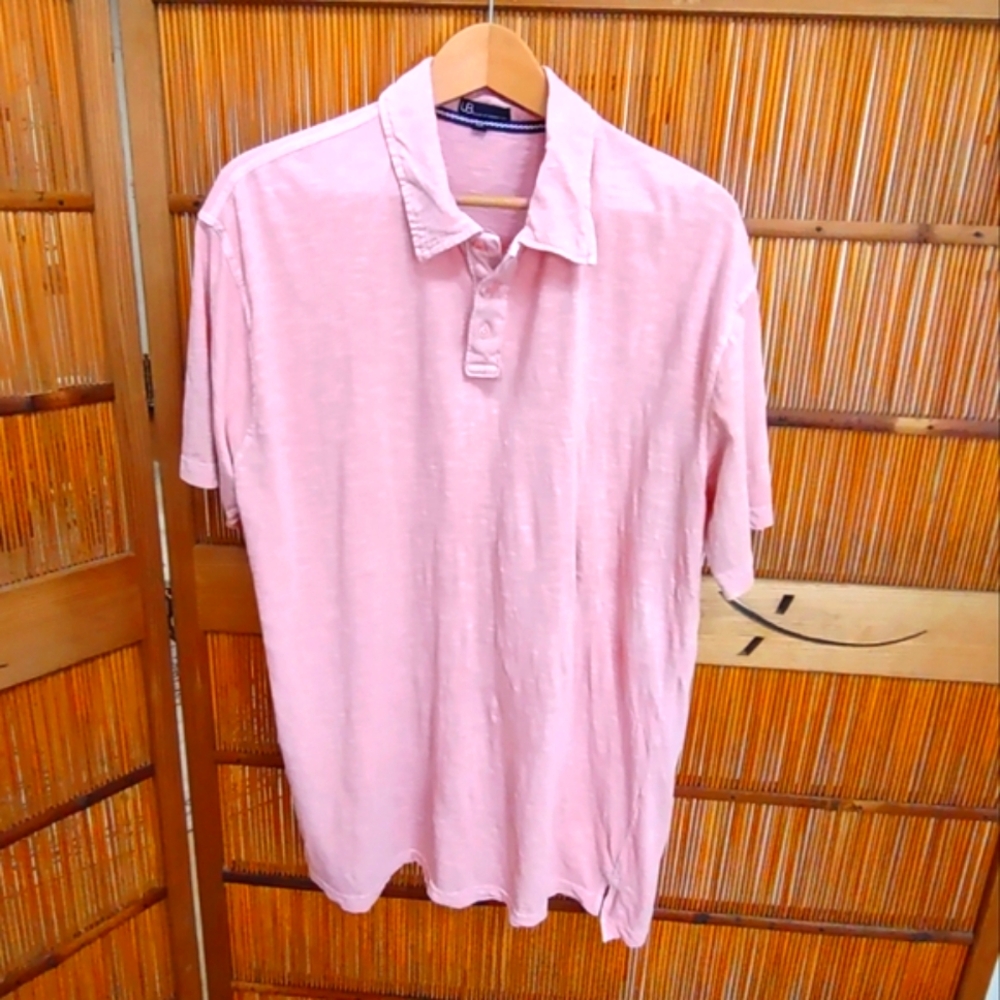 Pink Heathered Polo